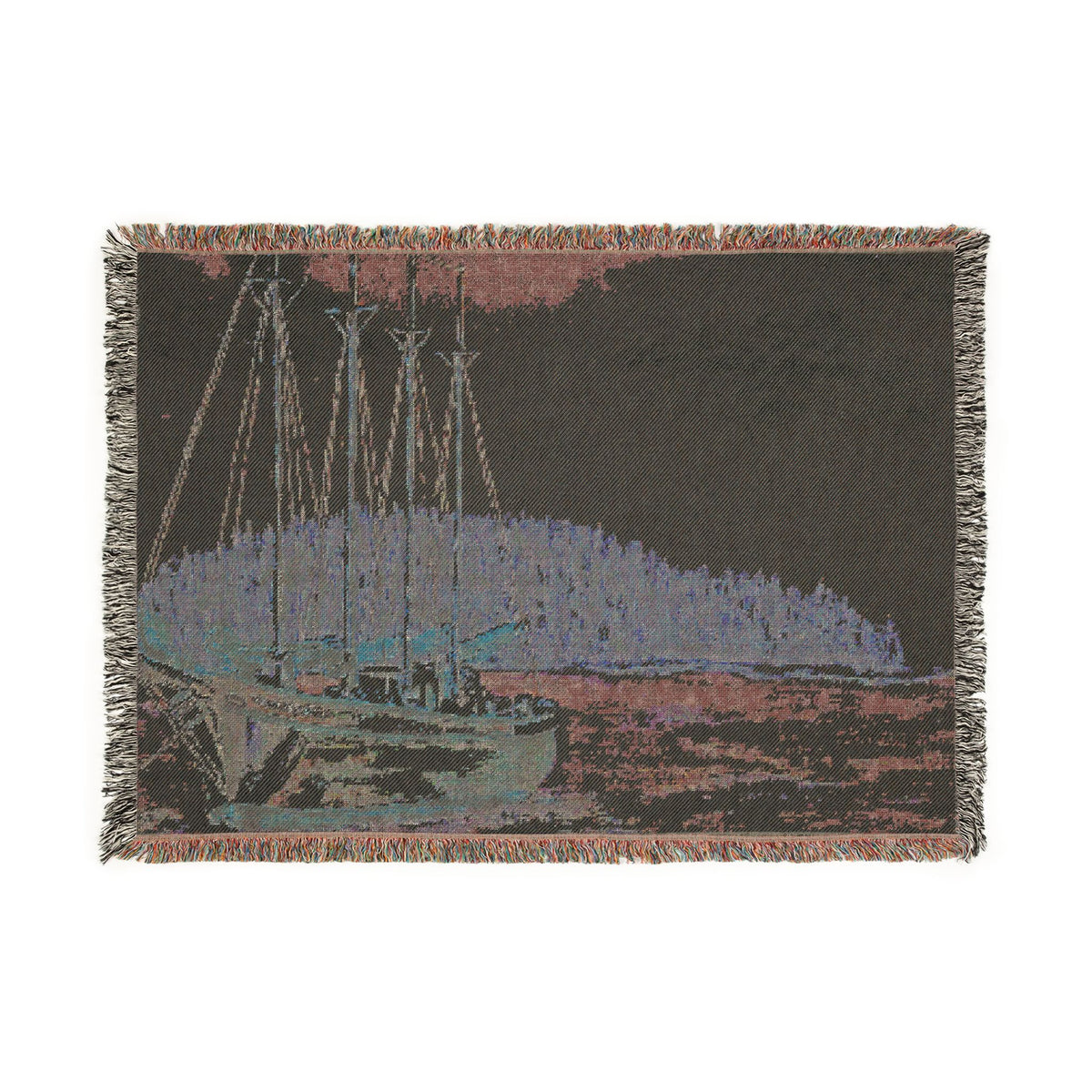 Distant Harbors Woven Blanket