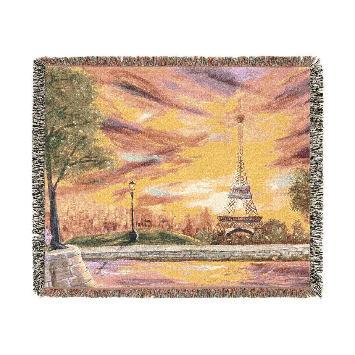 Sunset of Light Woven Blanket