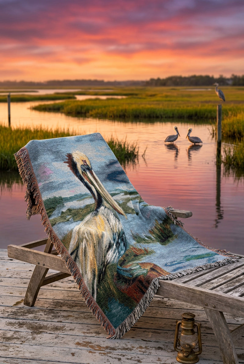 Pelican Brief Woven Blanket