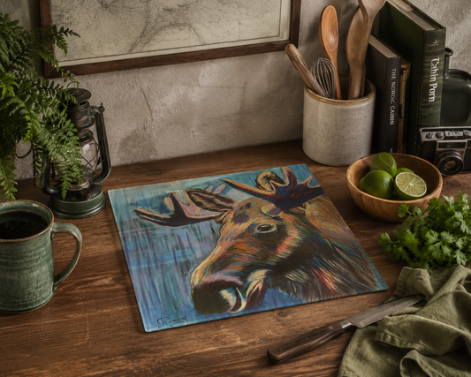 Beautiful Beast Glass Cutting Board