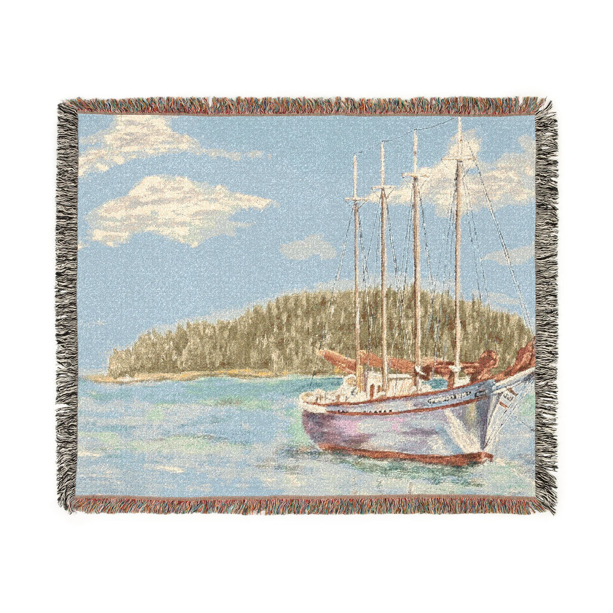 Distant Harbors Woven Blanket