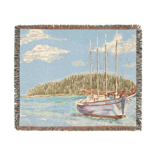 Distant Harbors Woven Blanket