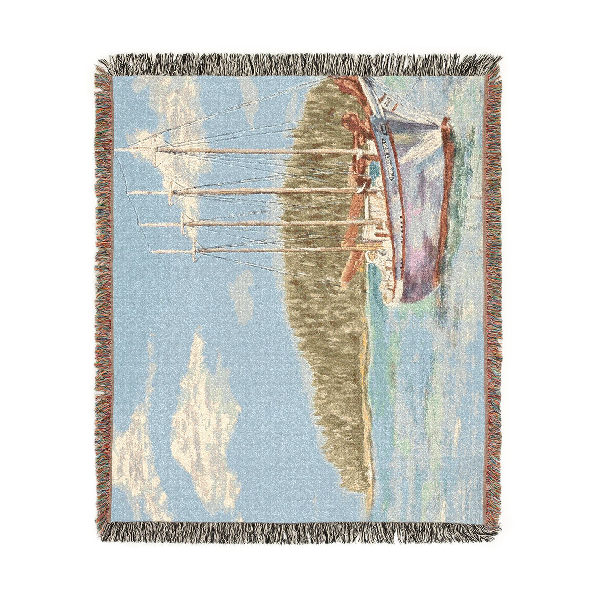 Distant Harbors Woven Blanket