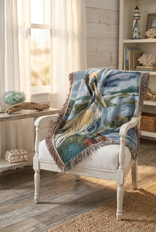 Pelican Brief Woven Blanket