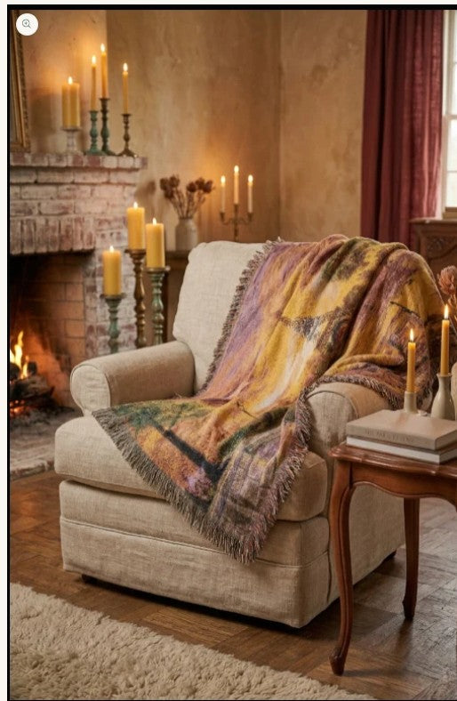 Sunset of Light Woven Blanket
