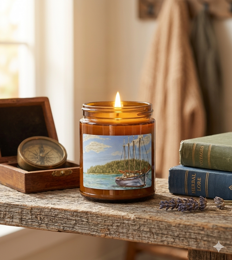 Distant Harbors Amber Jar Soy Candle